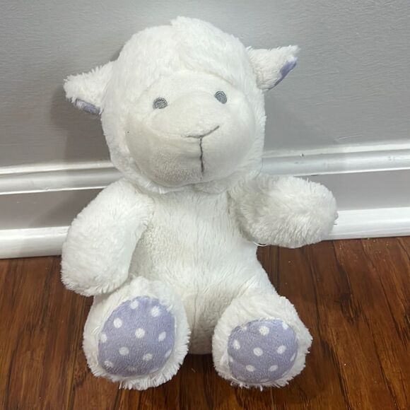 Lila & Jack 8” Lamb Sheep Plush Stuffed Animal - Picture 2 of 6